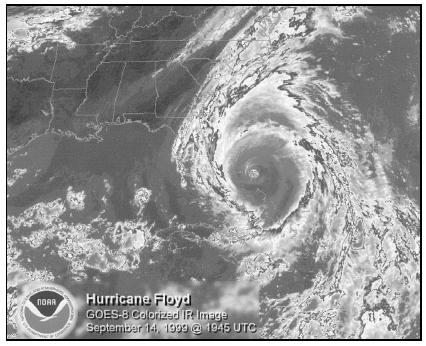Hurricane Floyd, September 1999. (Courtesy of National Oceanic and Atmospheric Administration (NOAA).)